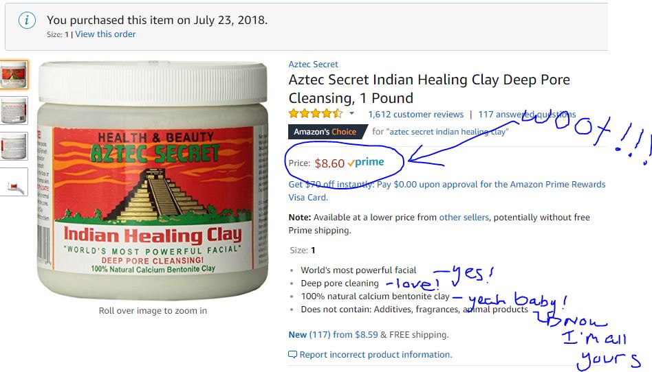 Aztec clay ad
