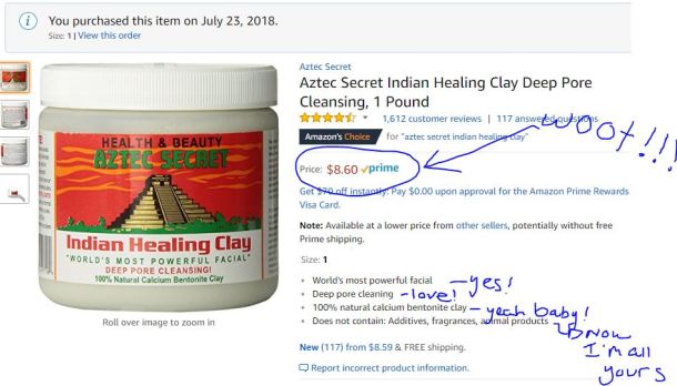 Aztec clay ad